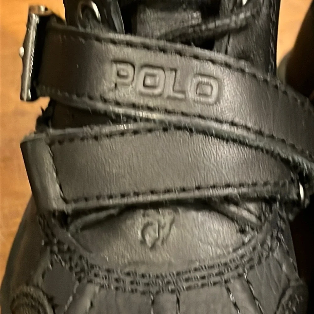 Polo Ralph Lauren Tavin Boots black new Toddlers Infant Boys Size 4